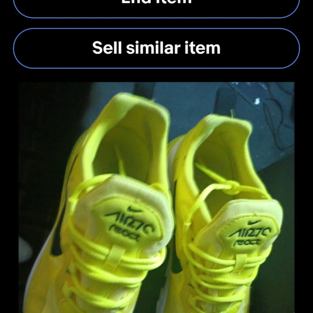 Nike Air Zoom React Yellow Sneakers